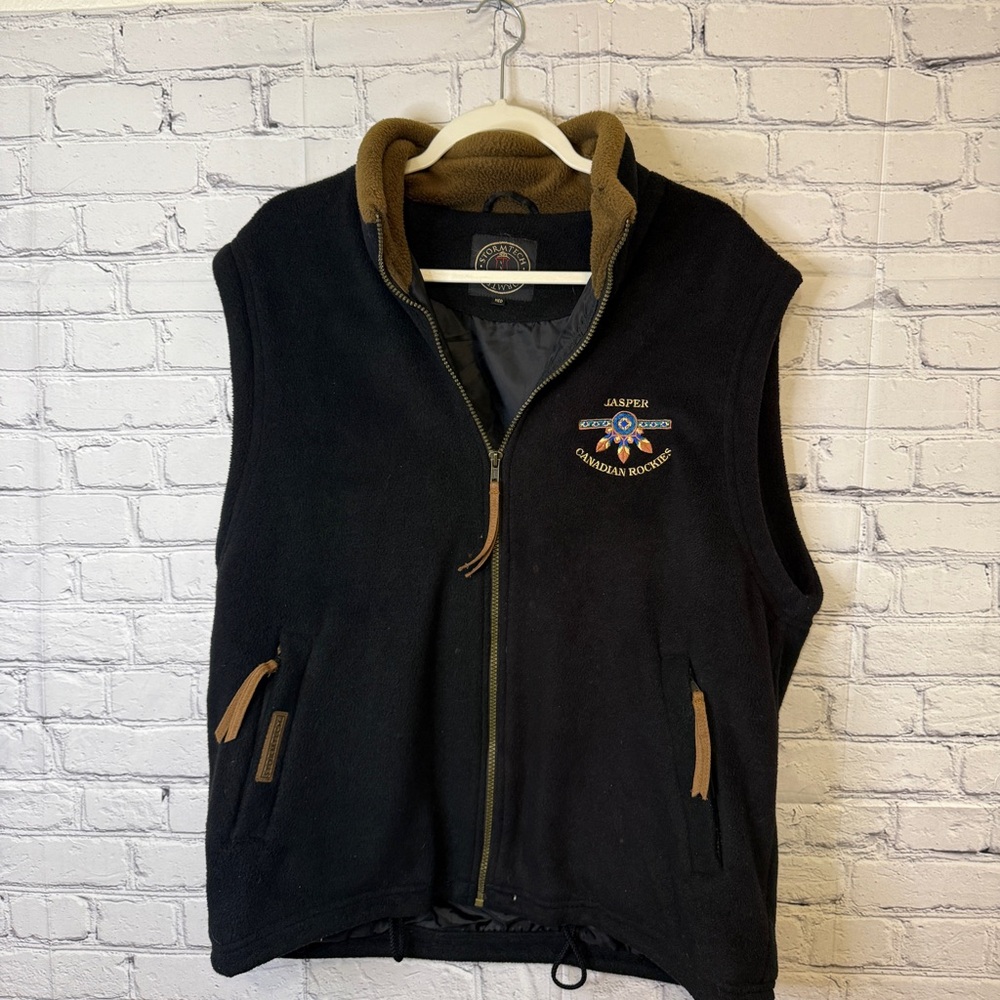 Stormtech Jasper Canadian Rockies Black Fleece Zip Vest Men’s M Gorpcore